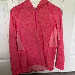 LL Bean Hooded 1/4 Zip Long sleeve
